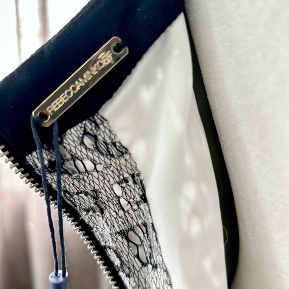 Rebecca Minkoff Black and Silver Embellished Midi Dress - Picture 7 of 8